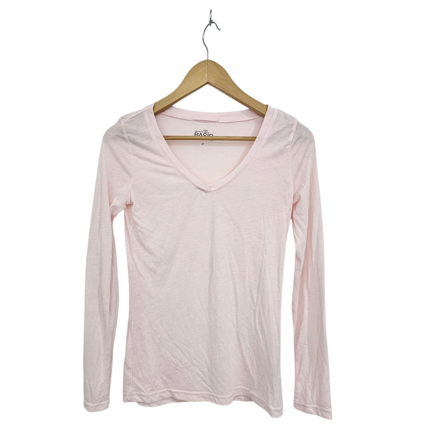 BASIC חולצה ארוכה דקה לאישה מידה XS