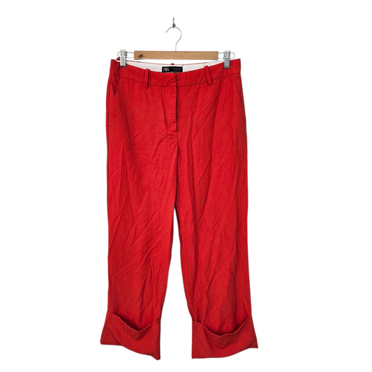 ZARA מכנסיים אדומים לאישה מידה S