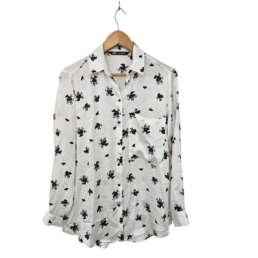 ZARA חולצה ארוכה דקה לאישה מידה XS