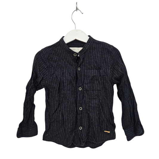 ZARA חולצה ארוכה מכופתרת לילדים גיל 5