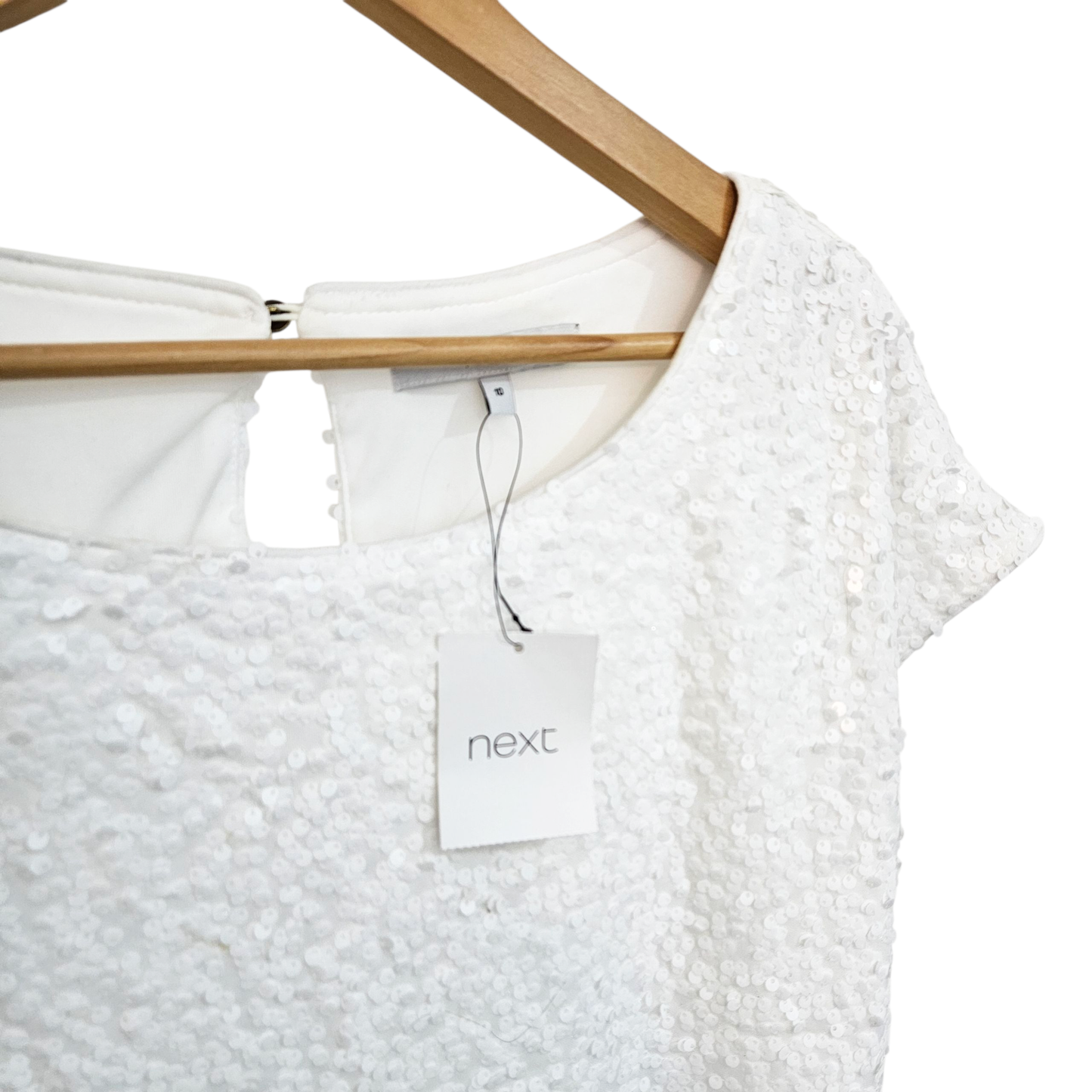 NEXT חולצת פייטים חדשה עם תווית לאישה מידה 40