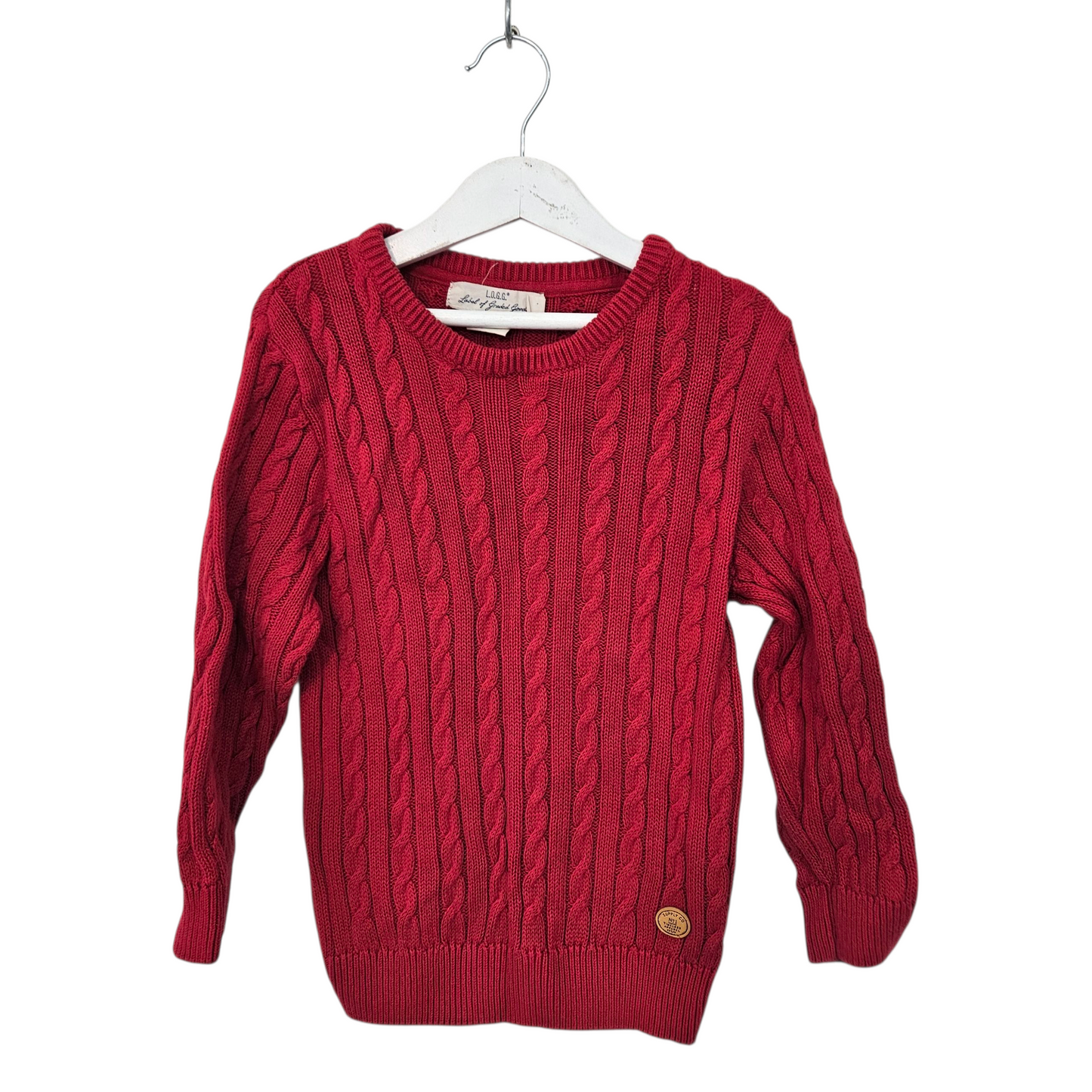 H&M סוודר אדום לילדים גיל 4-6