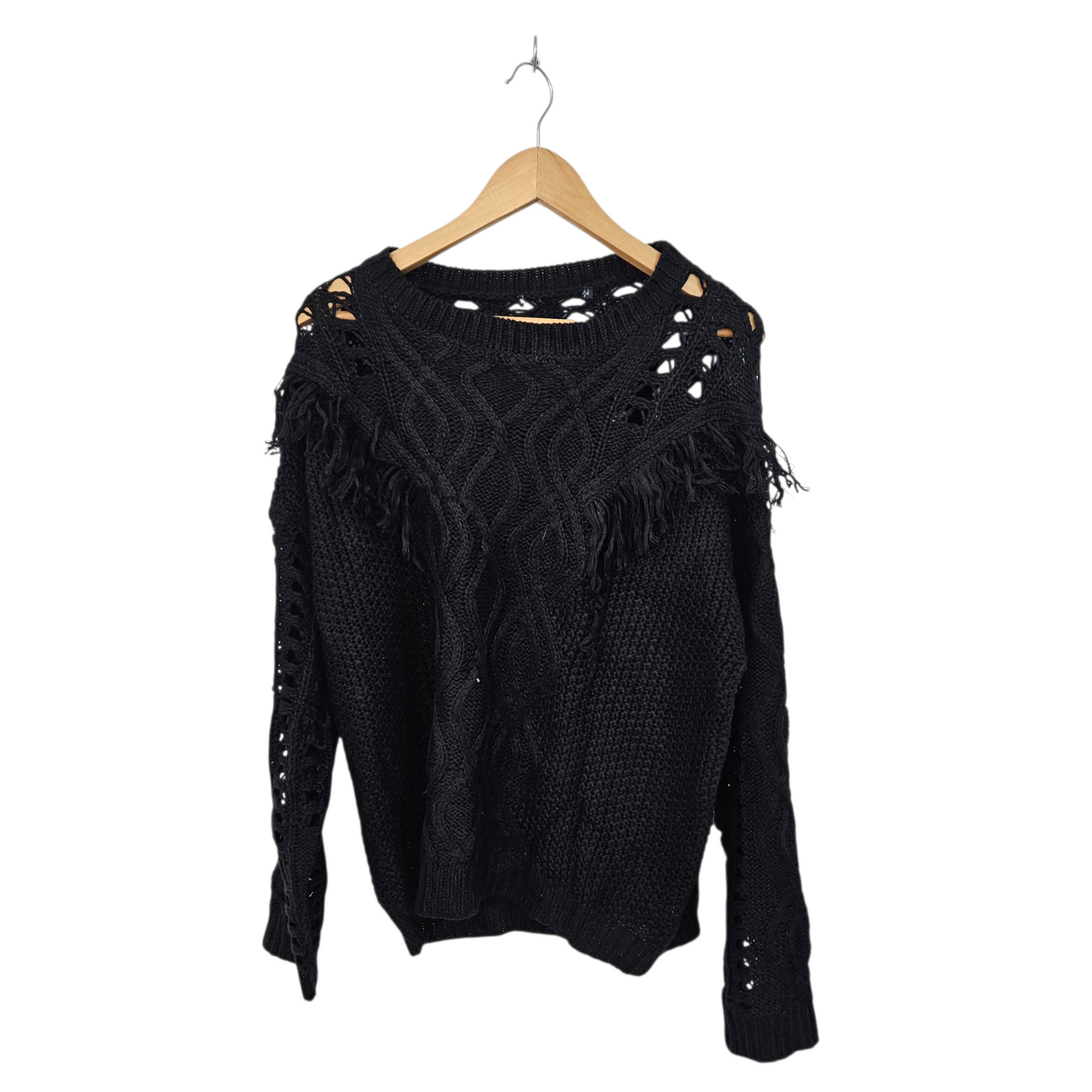 סוודר שחור לאישה מידה L