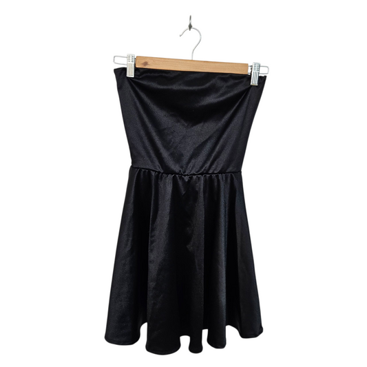 SWEETGIRKSHOP שמלת סטרפלס סטן לילדות גיל 13-14