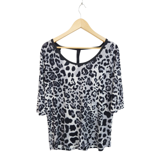 GALITA חולצה מנומרת אוברסייז לאישה מידה S