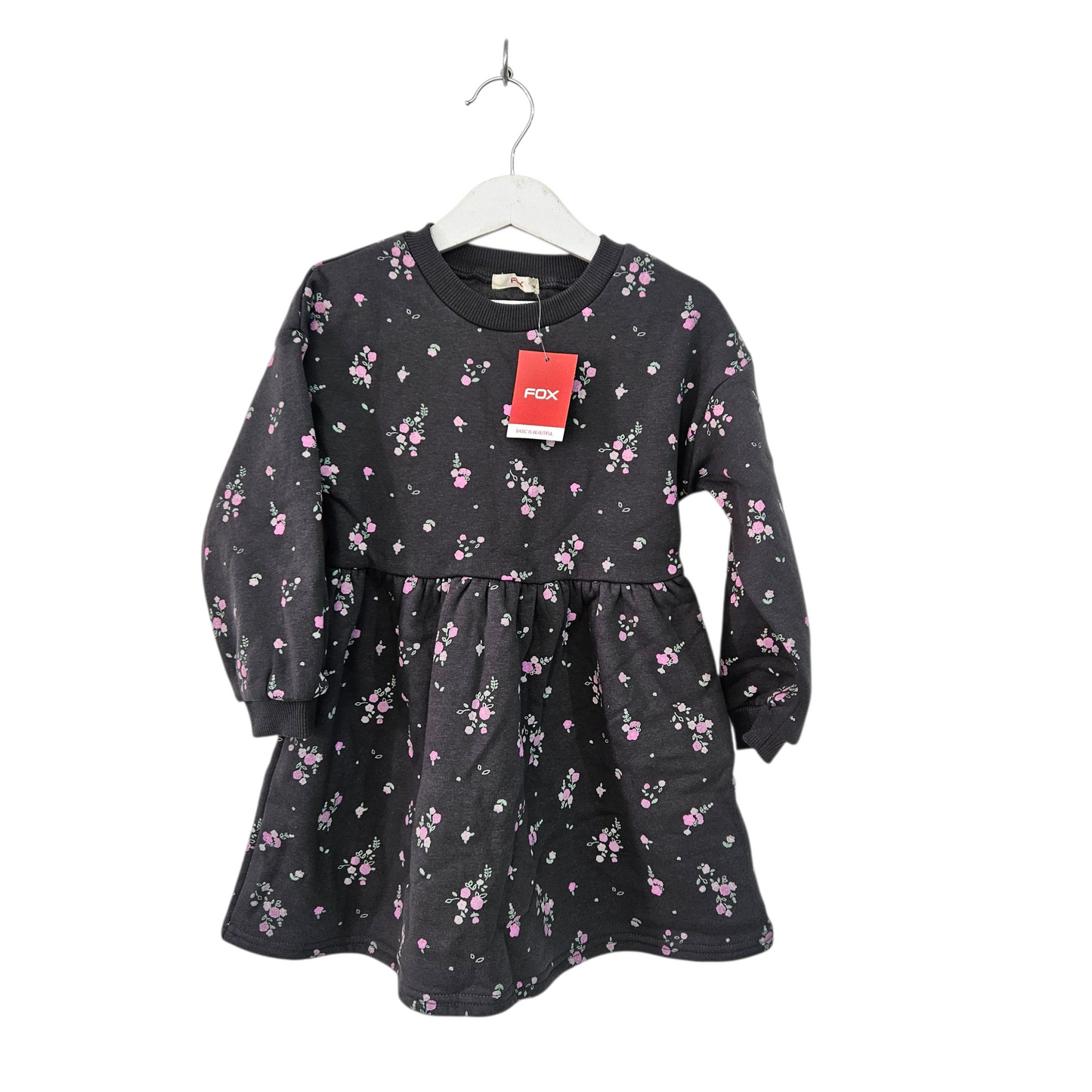 FOX שמלה חורפית חדשה עם תווית לילדות גיל 4