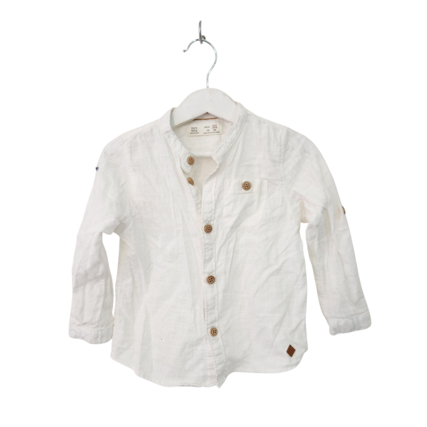 ZARA חולצה מכופתרת לילדים גיל 2-3