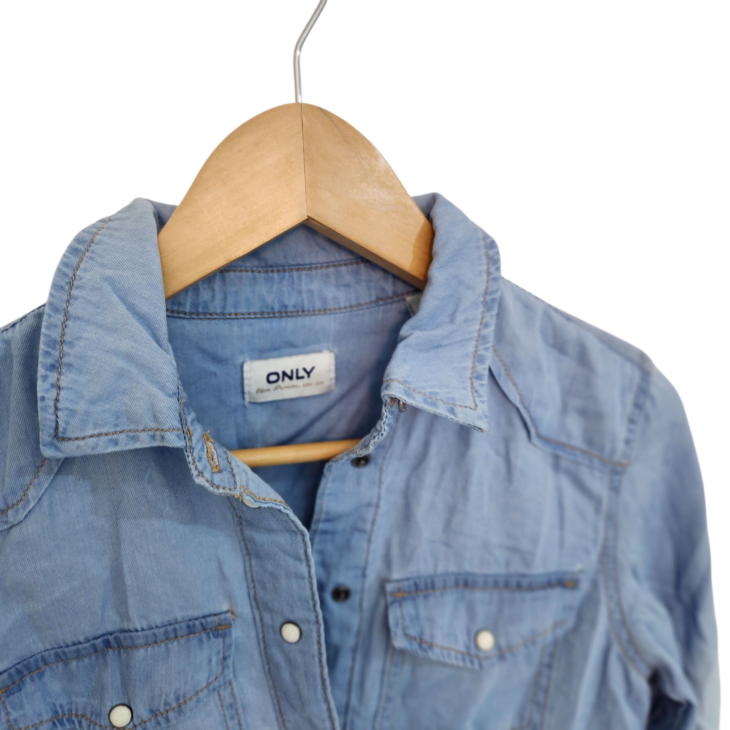 ONLY חולצה ארוכה דקה חדשה עם תווית לאישה מידה XS