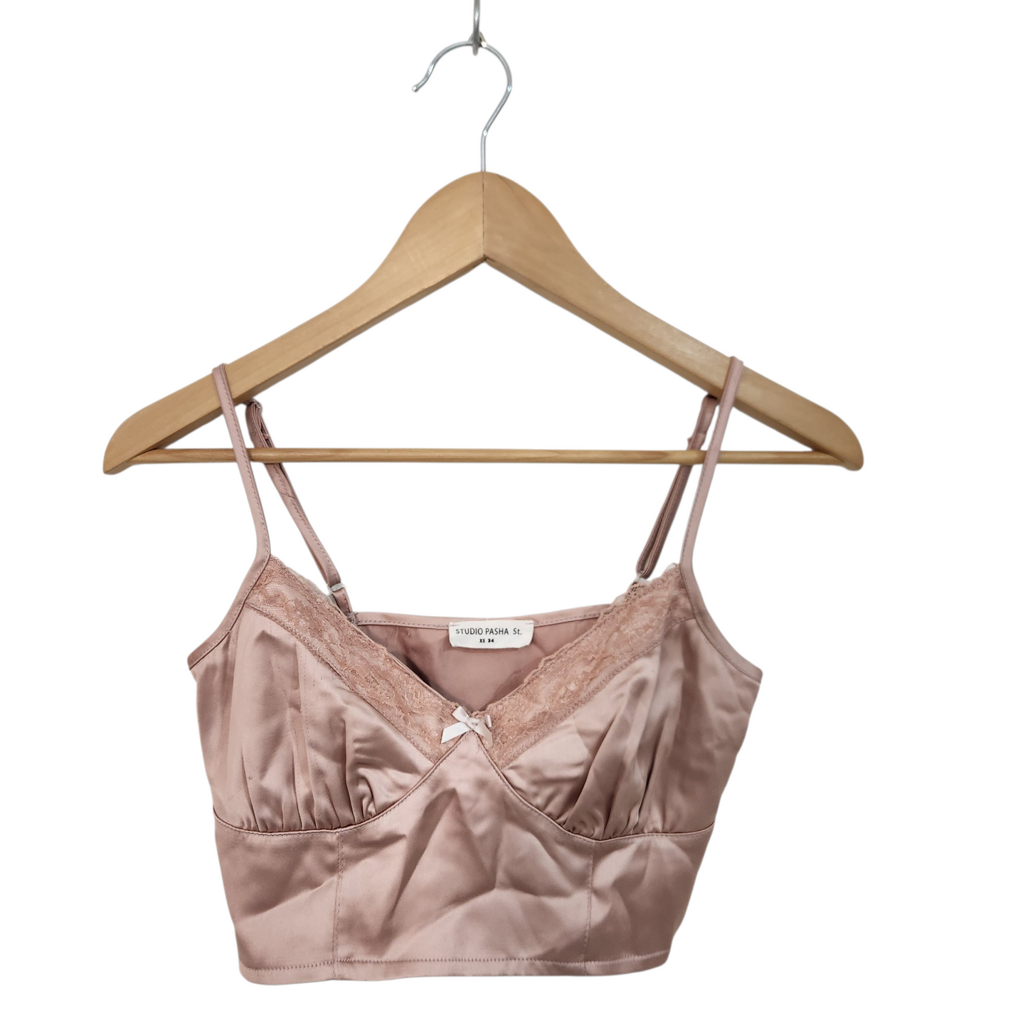 STUDIO PASHA גופיית סטן לאישה מידה XS