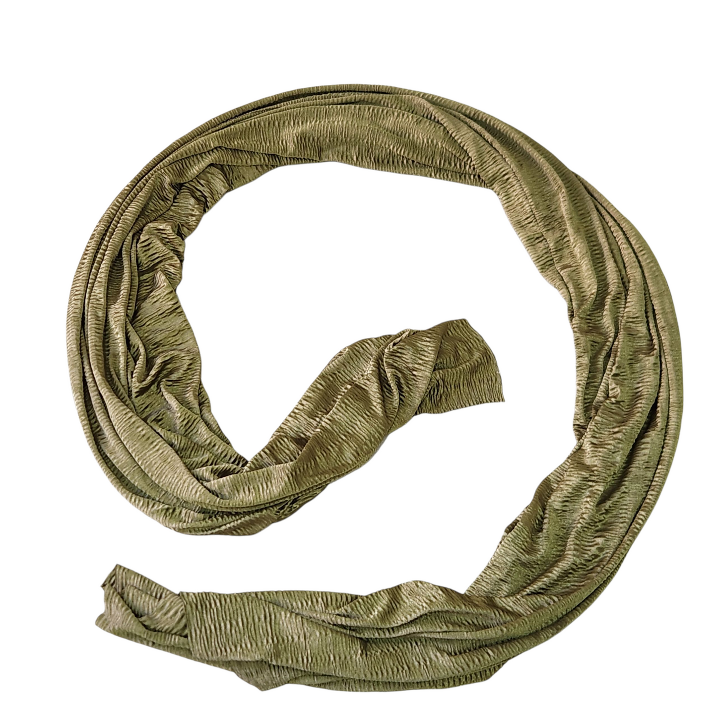 צעיף בד דק ירוק מבריק