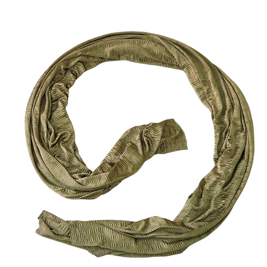 צעיף בד דק ירוק מבריק