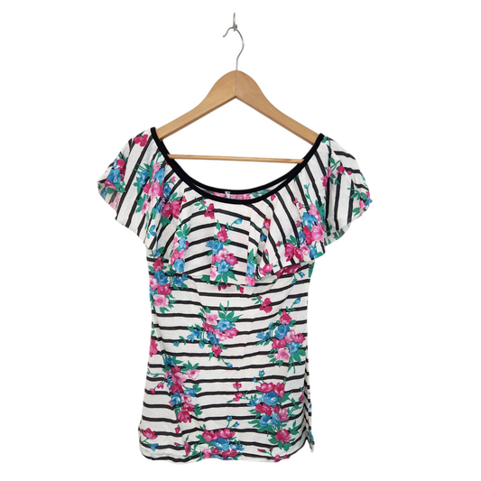 חולצה פרחונית לאישה מידה S