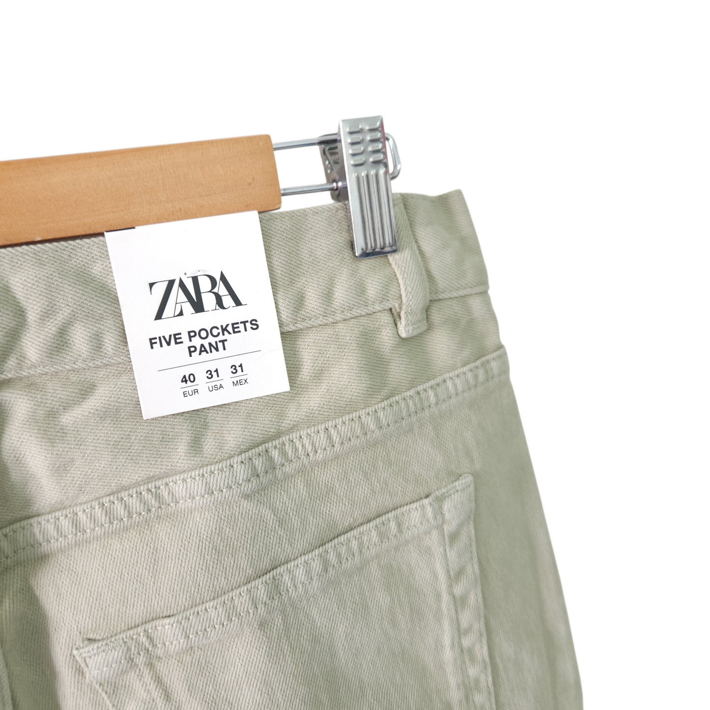 ZARA מכנסיים חדשים עם תווית לאישה מידה 40