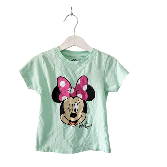 DISNEY חולצה קצרה לילדות גיל 3-4