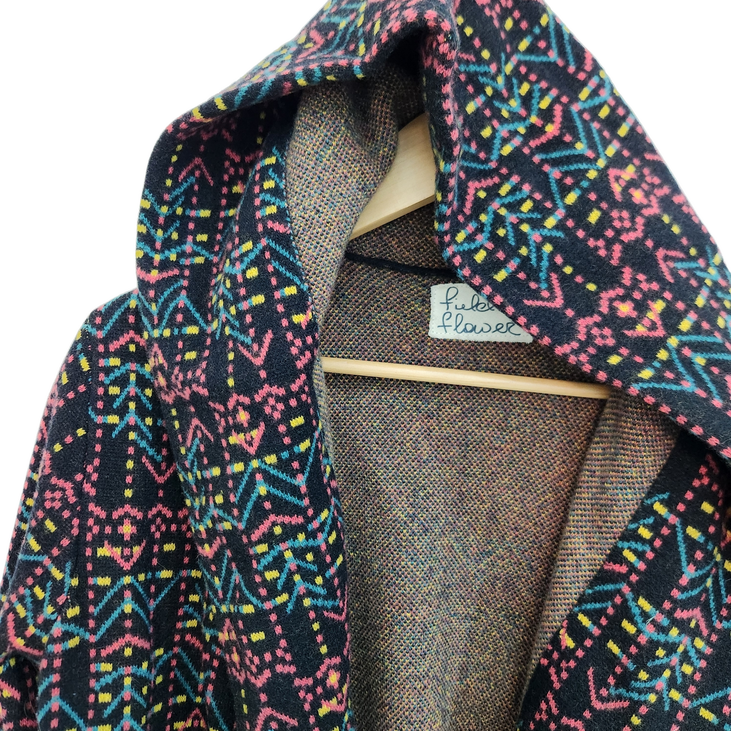 FLOWER ג'קט וינטג' לאישה מידה L