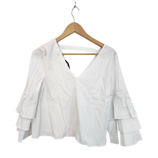 ZARA חולצה ארוכה דקה לאישה מידה L