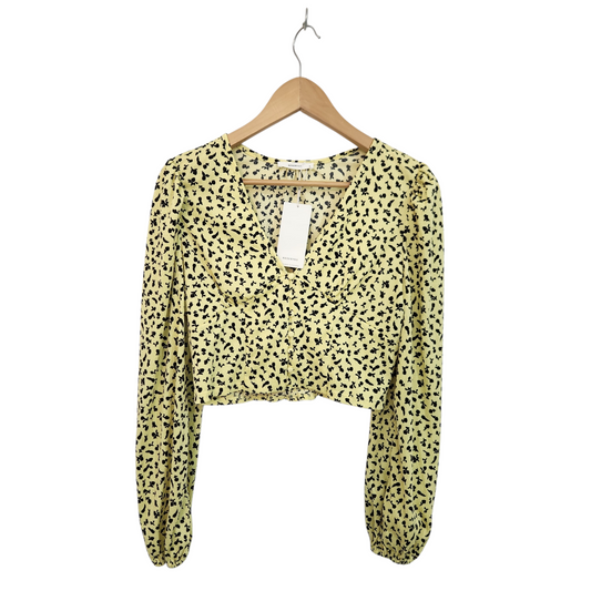 RESERVED חולצה ארוכה דקה חדשה עם תווית לאישה מידה L