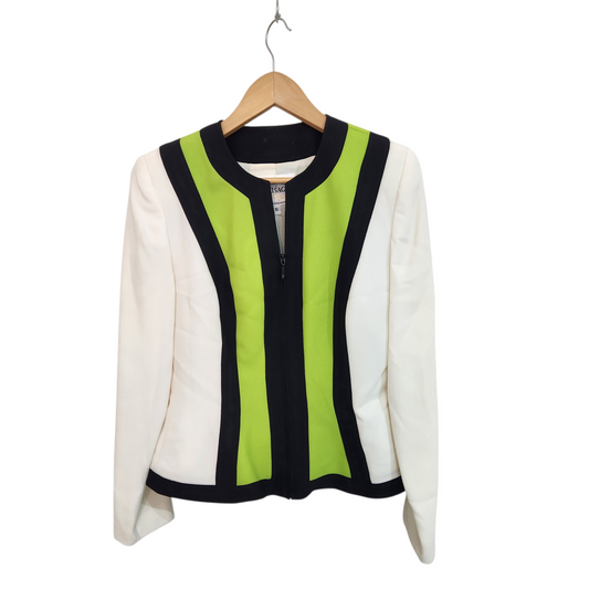 VISAGE ג'קט וינטג' עם כריות כתפיים לאישה מידה S