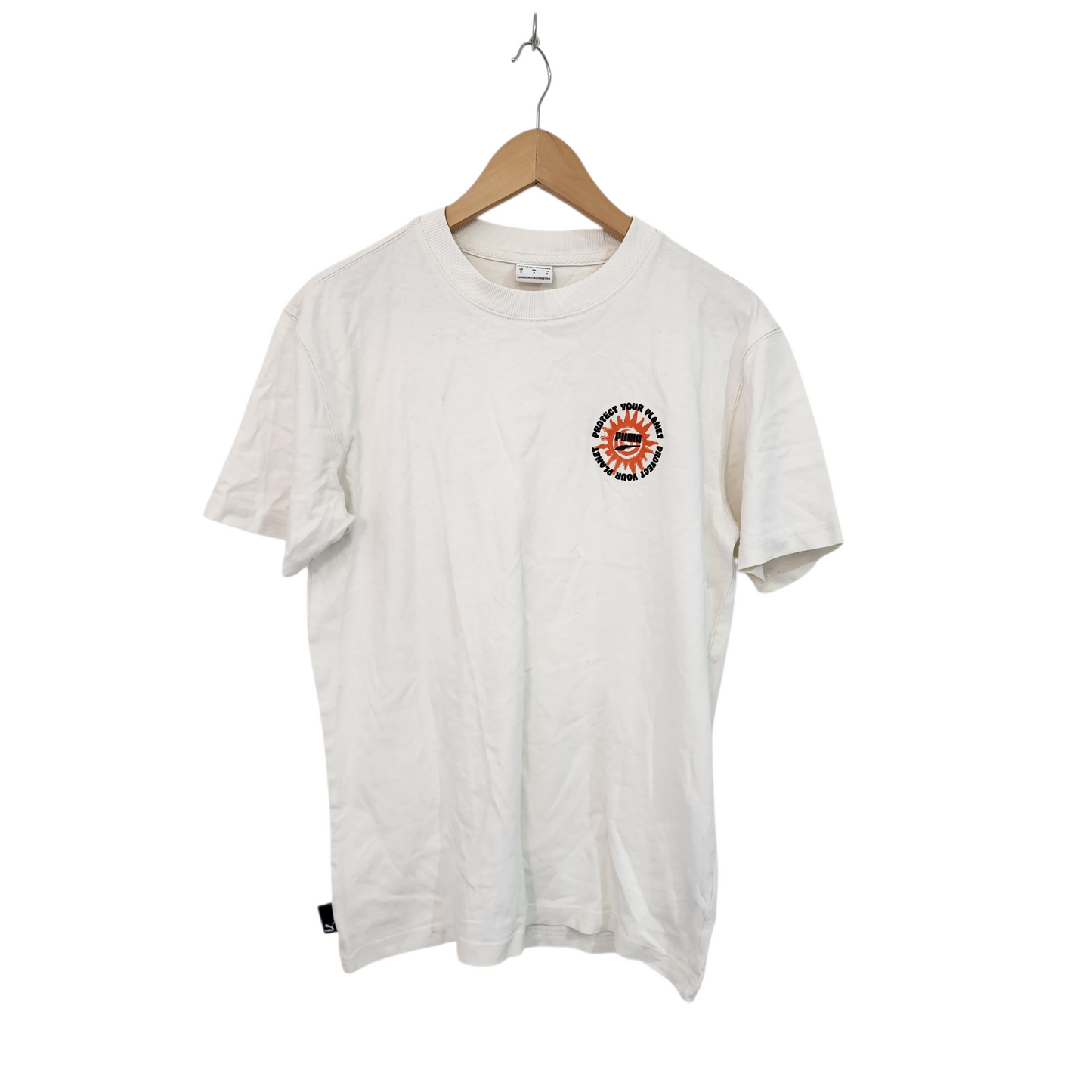 PUMA חולצה קצרה לגבר מידה S - כתם פיצי