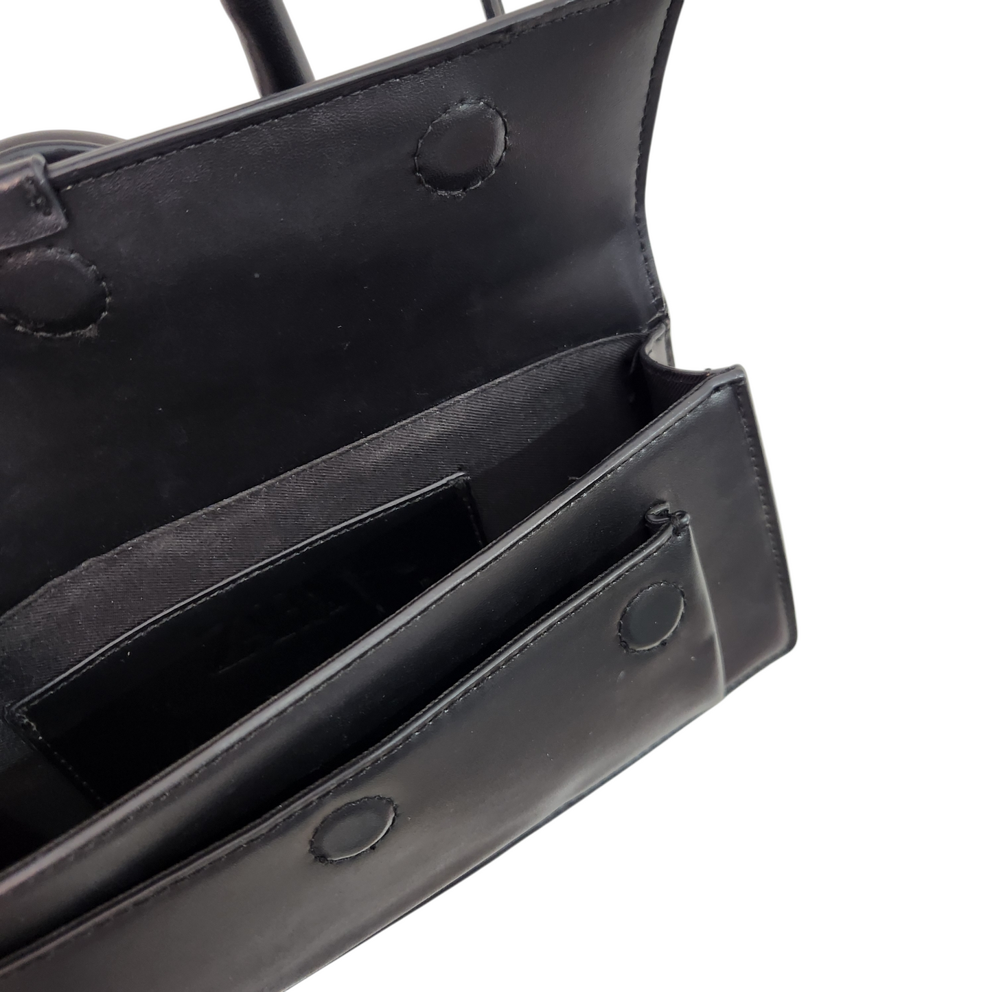 ZARA תיק צד שחור מעוצב