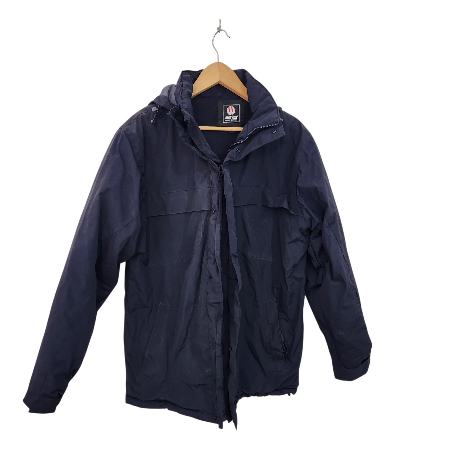 WORKER מעיל חורפי חם עם פנים פליז לגבר מידה M