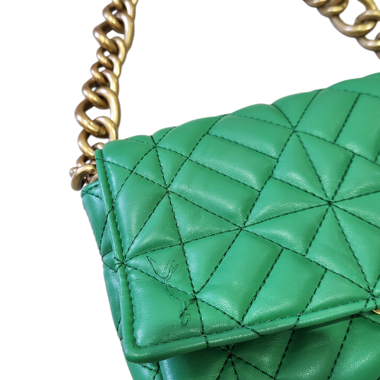 ZARA תיק צד ירוק