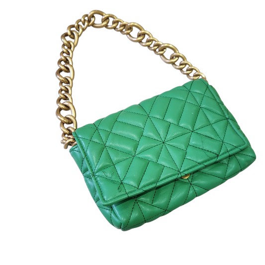 ZARA תיק צד ירוק