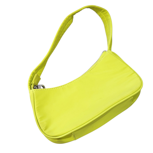 PULL&BEAR תיק צד צהוב נאון