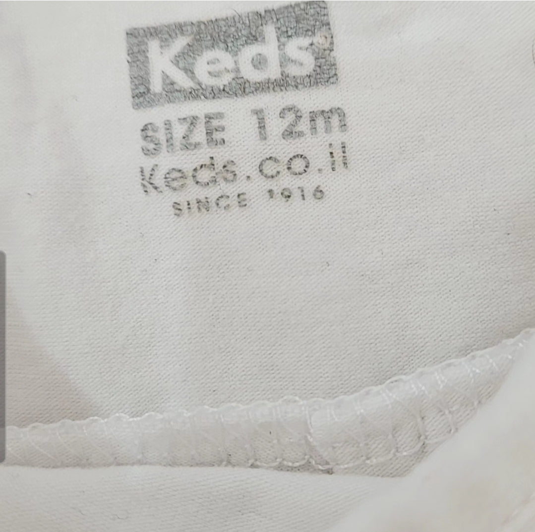 KEDS חולצת תינוקות לבנה מידה 12 חודשים