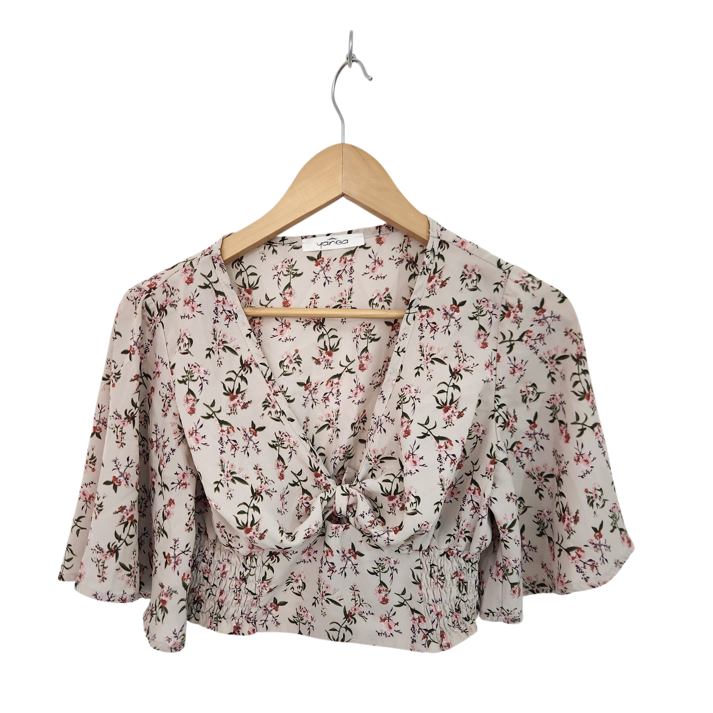 YANGA חולצה דקה פרחונית לאישה מידה S