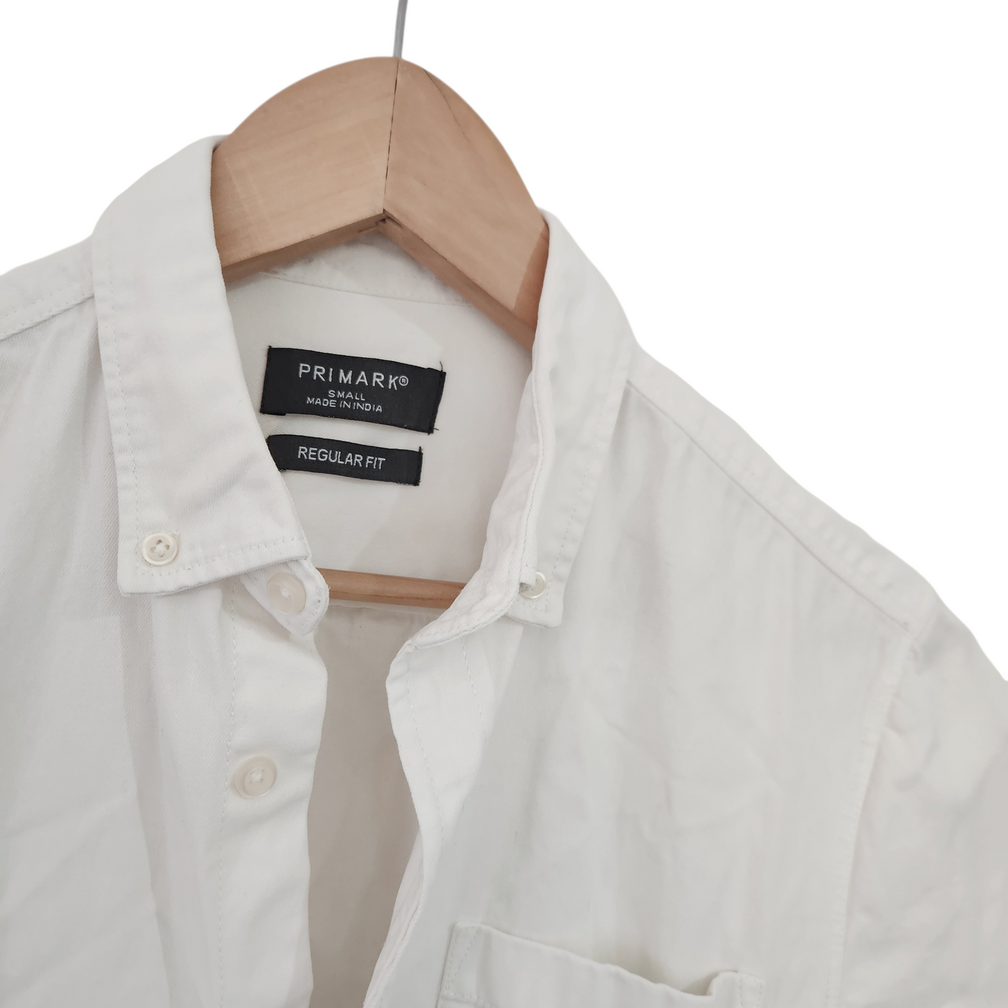 PRIMARK חולצה קצרה מכופתרת לגבר מידה S