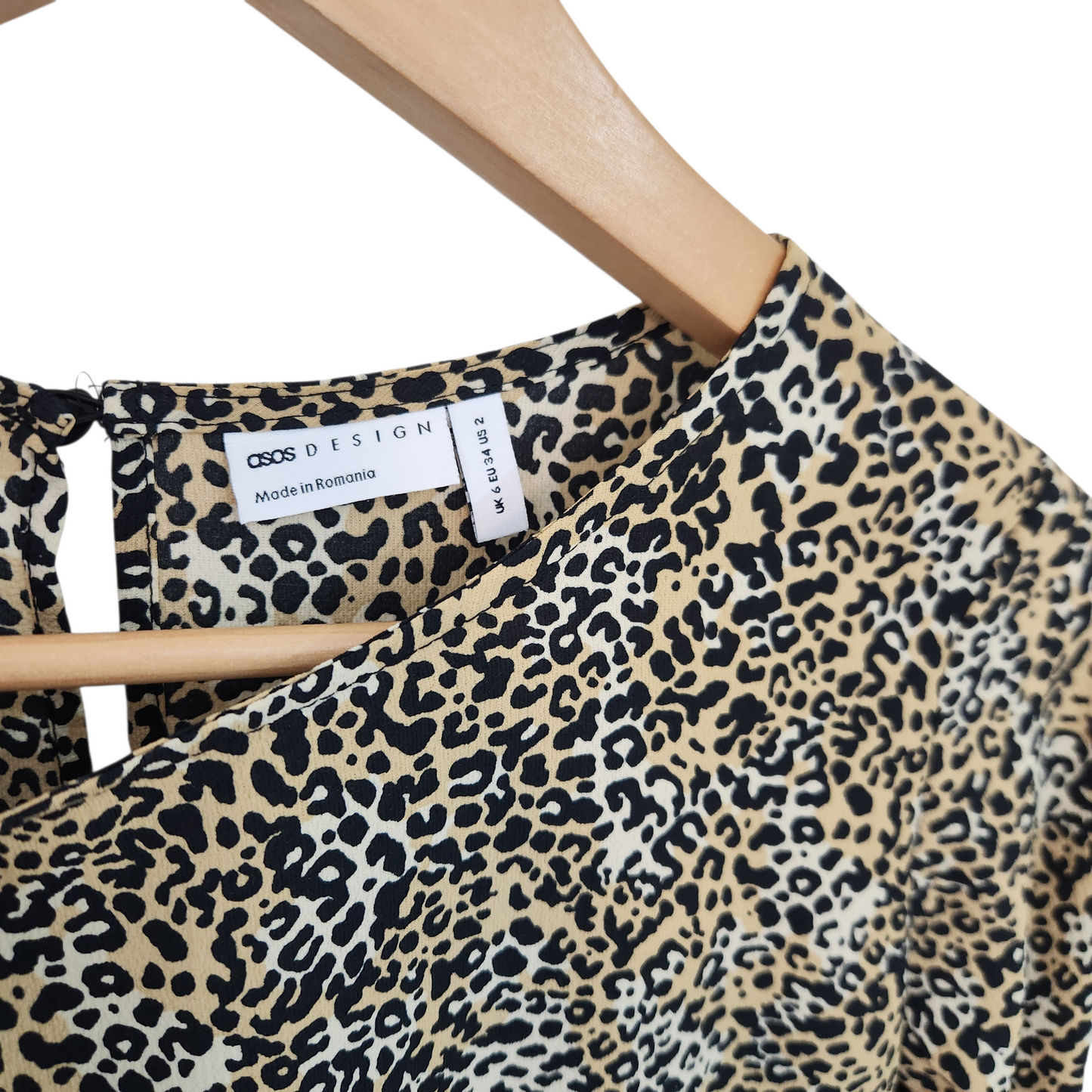 ASOS טוניקה מנומרת לאישה מידה 34