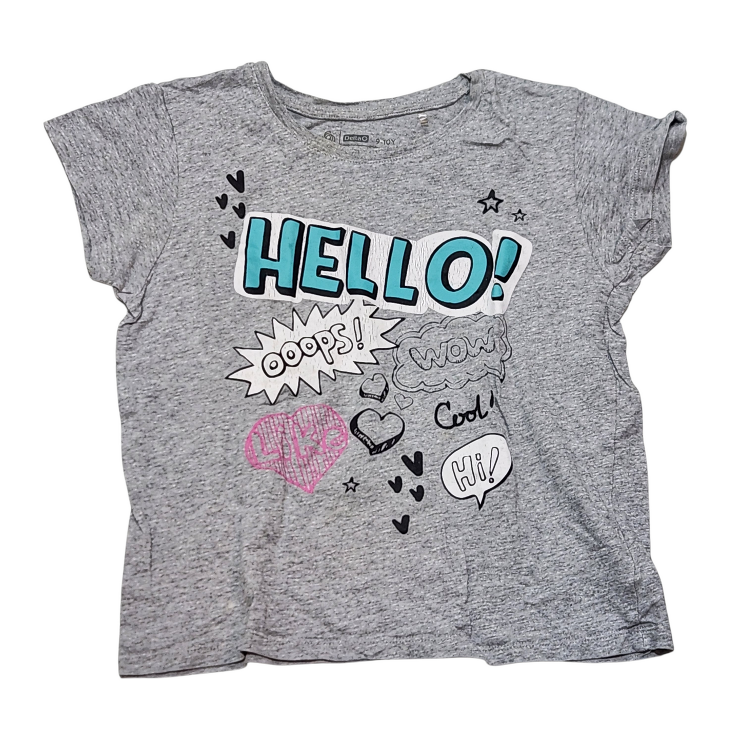 DELTA חולצה קצרה לילדות גיל 9-10