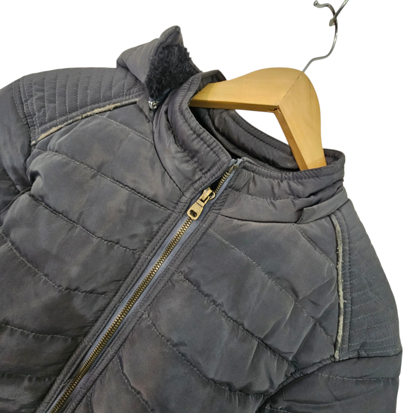 TROPI MEN מעיל אפור לגבר עם חלק פנימי פליז מידה L‏